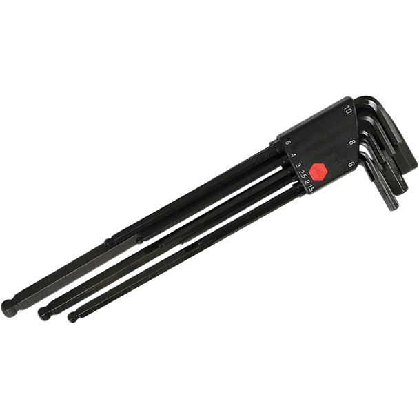 9 Piece Ball End Long Arm Hex L-Key Set - Metric 36990