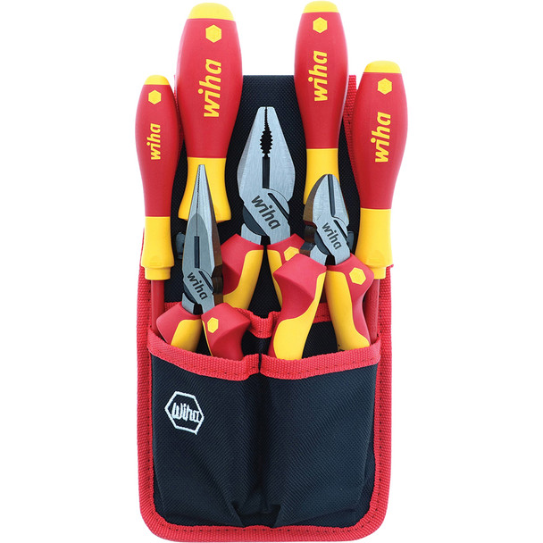 7 Piece Insulated Industrial Pliers and Screwdriver Set 32985