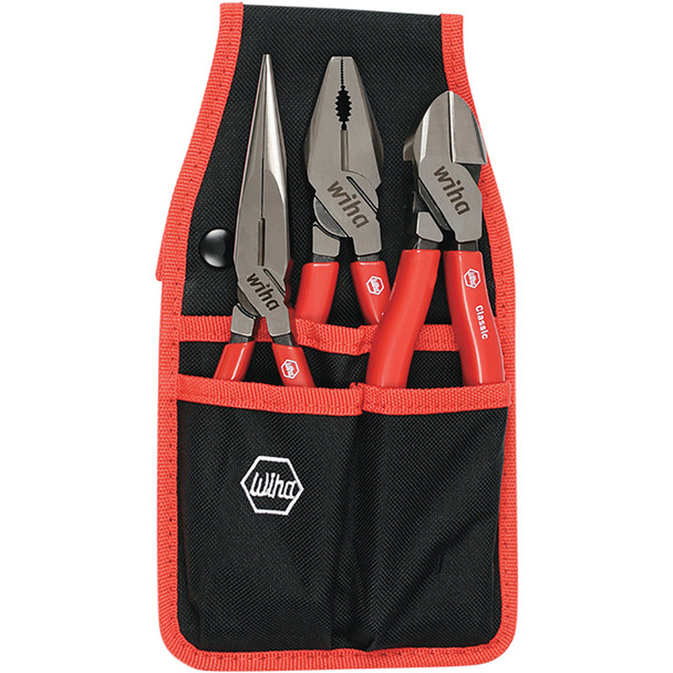 3 Piece Classic Grip Pliers and Cutters Belt Set 32653