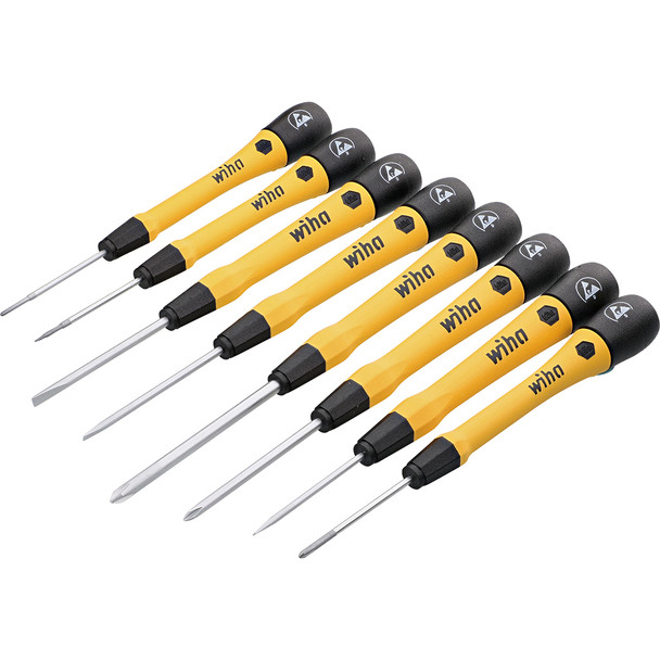 8 Piece ESD Safe Picofinish Precision Screwdriver Set in Pouch 27396