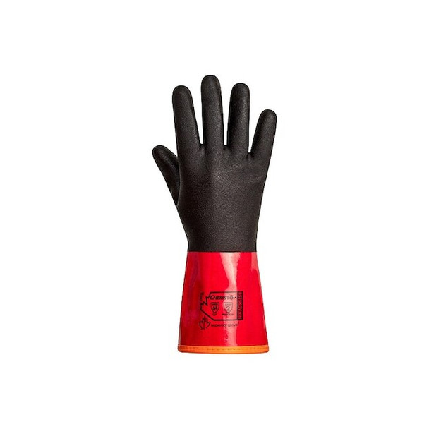 Superior Glove Chemical Resistant Gloves, PVC, 12 in L, 9, 1 PR S15KGV30N-9
