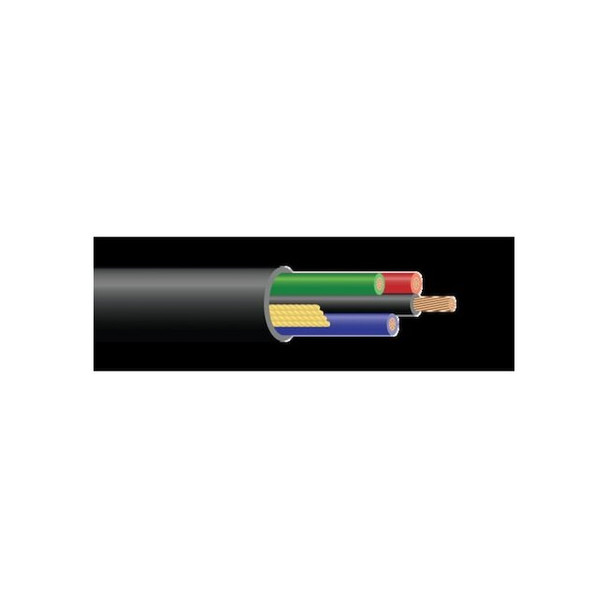 Portable Cord, THHN, 14 AWG, 2 C, Black, PVC, Stranded, 600V, Outdoor, 500 ft
