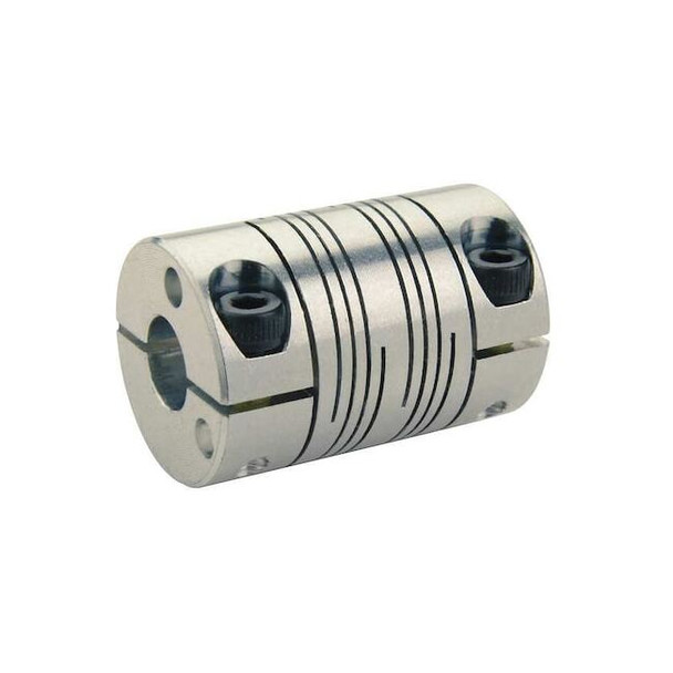 Ruland Coupling,6 Beam Clamp,Bore 1/2 x 5/16 In FCR20-8-5-A