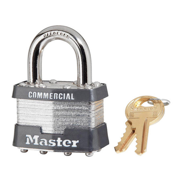 Master Lock® Commercial Grade Steel Laminated Padlock, 1 3/4"
