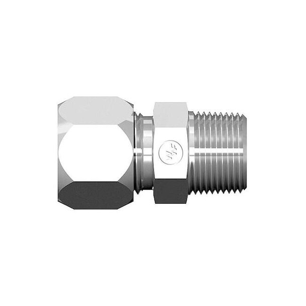 Weatherhead Strt, Steel, Comp. 1/2 in, MNPT 3/8 in 7205X08X04