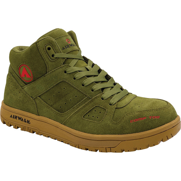MONGO Mid - Men's Mid Top Shoe- Olive/Gum - Size: 14 - E - (Wide) AW6353-14W