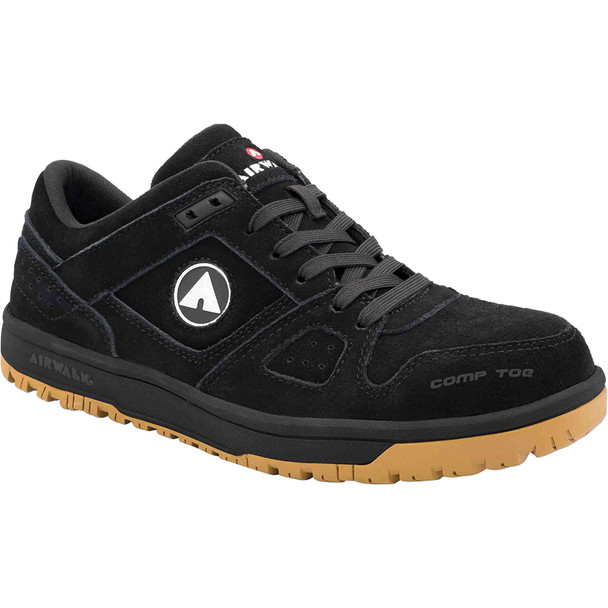 MONGO - Men's Low Top Shoe- Black/Gum - Size: 11.5 - E - (Wide) AW6300-11.5W