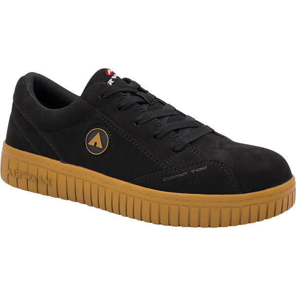 CAMINO - Women's Low Top Shoe- Black/Gum - Size: 7.5 - E - (Wide) AW6111-7.5W