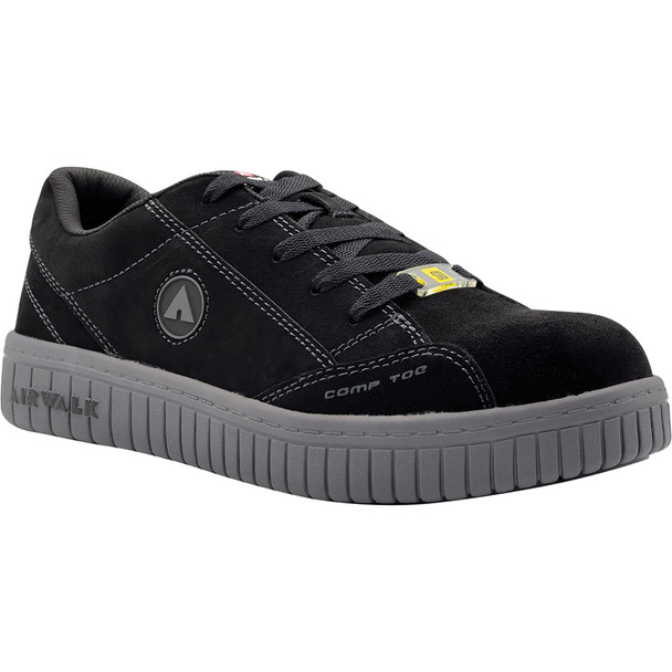 CAMINO SD10 - Men's Low Top Shoe -Black/Gray - Size: 7.5 - E - (Wide) AW6103-7.5W