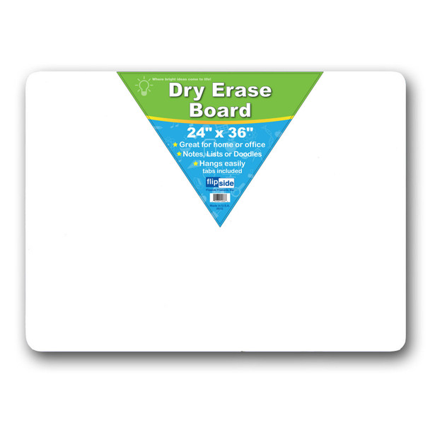 Flipside Unframed Dry Erase Board,24"X36",White 10088