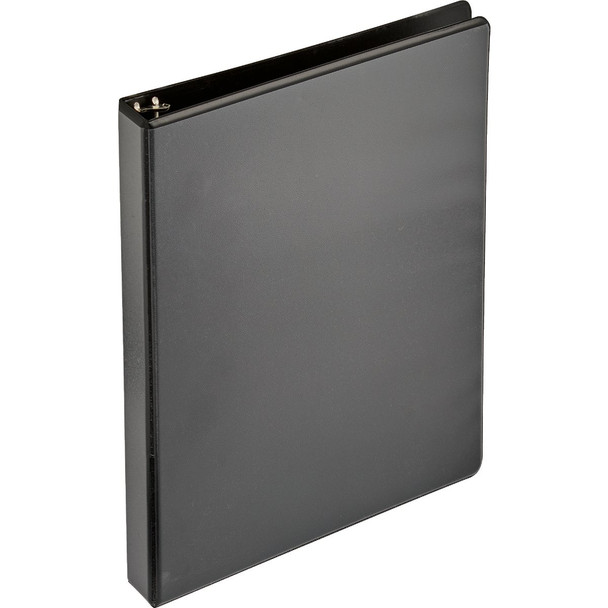 Staples 1 In. Black 3-Ring Economy Binder 374816