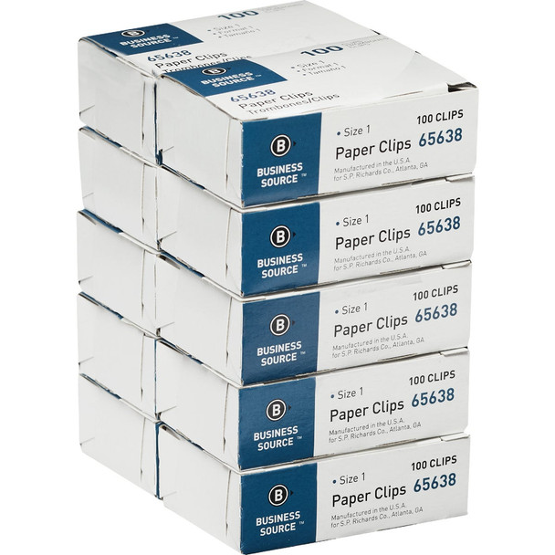 Staples Regular Smooth Paper Clip (1000-Pack) 472480