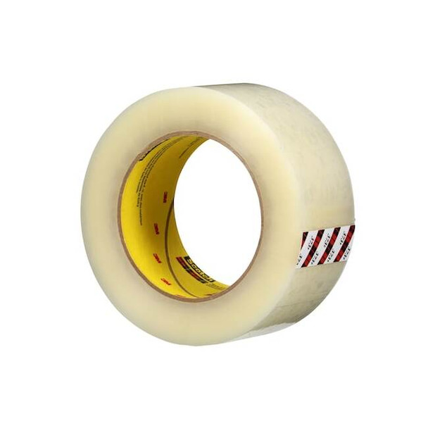 Packing Tape, 2.5 mil Thick, 1.9 in W x 109.4 yd L, 3 in Core Dia., Clear, 36 PK