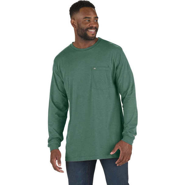 Berne Performance Men's Large Pine Green Long Sleeve Pocket T-Shirt BSM39PNR440