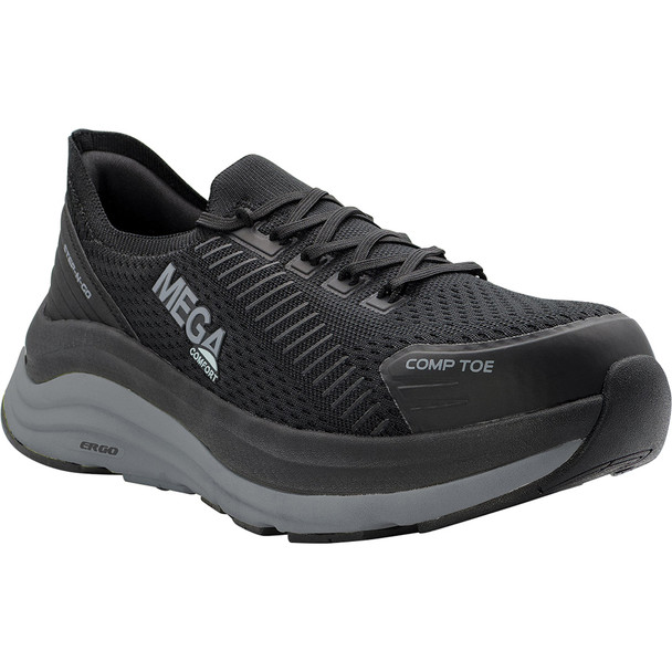 ERGO Europa CT - Men's Low Top Shoes -Black / White - Size: 14 - D - (Regular) MC152-14D