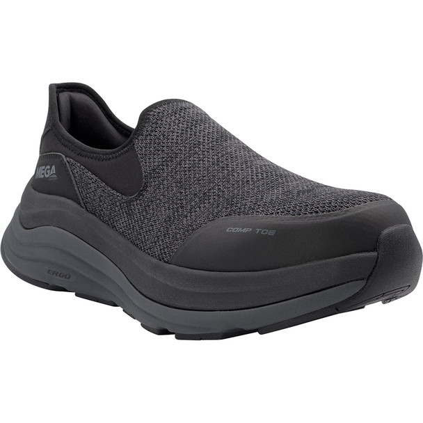 ERGO Delta Slip-On CT - Men's Low Top Shoes -Black / Forged Iron - Size: 11 - D MC115-11D
