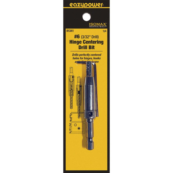Eazypower Corporation #6 3/32 In. Hinge Drill Bit with L-Shape Hex Key 81341
