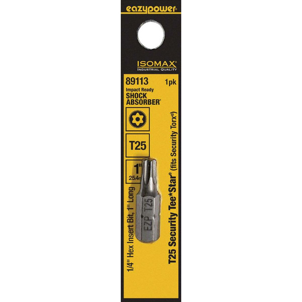 Eazypower Corporation T25 1" 1/4" Hx Scrdrvbit 89113