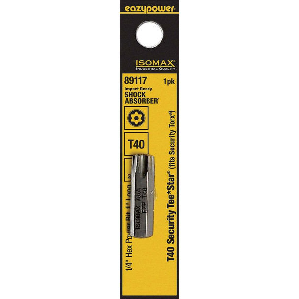 Eazypower Corporation T40 1" 1/4" Hx Scrdrvbit 89117