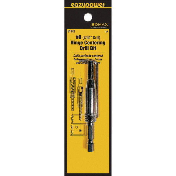 Eazypower Corporation #8 7/64 In. Hinge Drill Bit with L-Shape Hex Key 81342