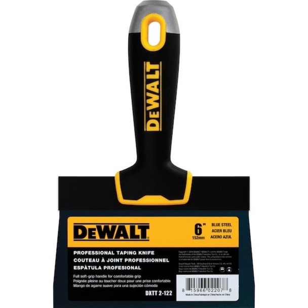 Dewalt DXTT-2-122 Taping Knife, BS, Soft Grip, 6"