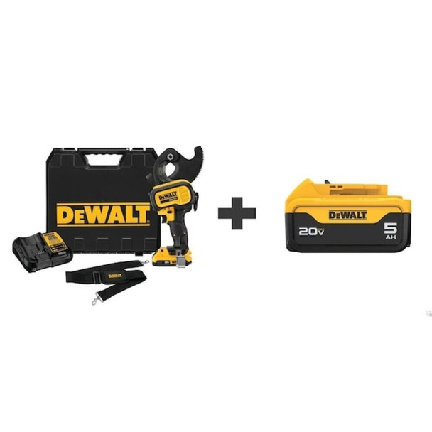 Dewalt DCE155D1 / DCB205 Cable Cutter Kit 20V MAX, Cordless + Li-Ion Battery