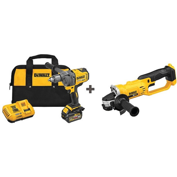 Dewalt DCD130T1/ DCG412B 60V MAX(R) Cordless Combination Kit, 1/2 in, 60.0