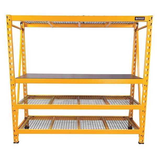Dewalt DXST10000 Industrial Storage Rack, 24 in D, 77 in W, 3 Shelves, Yellow