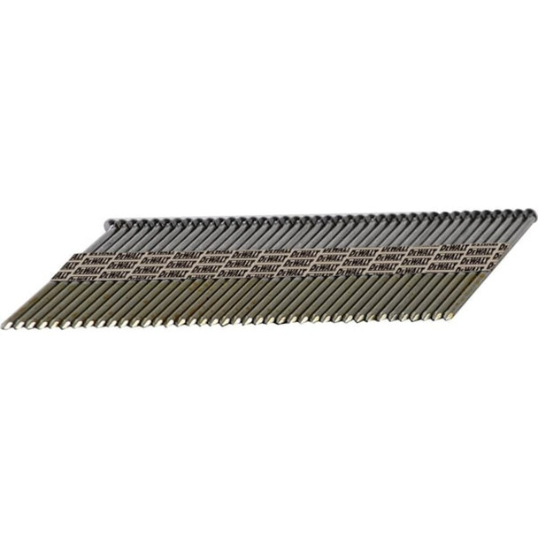 Dewalt DPT-10D131FH Collated Framing Nail, 3 in L, Plain, Offset Round Head, 30 Degrees, 2500 PK