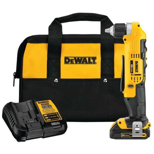 Dewalt DCD740C1 20V MAX* Drill Kit, 3/8 in, 20 V DC, Battery Included Cordless Drill