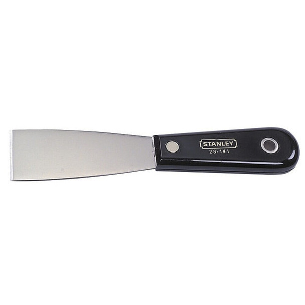Stanley 28-141 Putty Knife, Stiff, 1-1/2", Carbon Steel