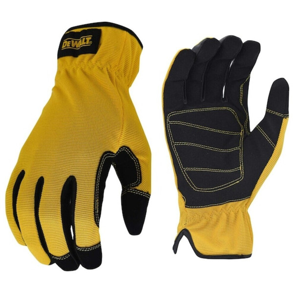 Dewalt DPG222XL Mechanics Gloves, Slip On Cuff, Yellow, XL