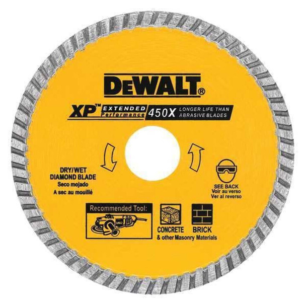 Dewalt DW4701B 4-1/2" XP turbo diamond blade bulk, PK10