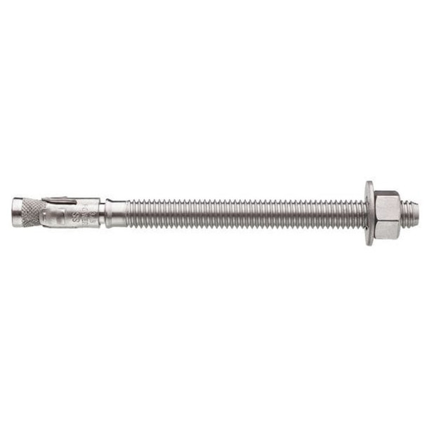 Dewalt 7636SD6-PWR Power-Stud+ SD6 Wedge Anchor, 5/8" Dia., 7" L, Stainless Steel Stainless Steel, 25 PK