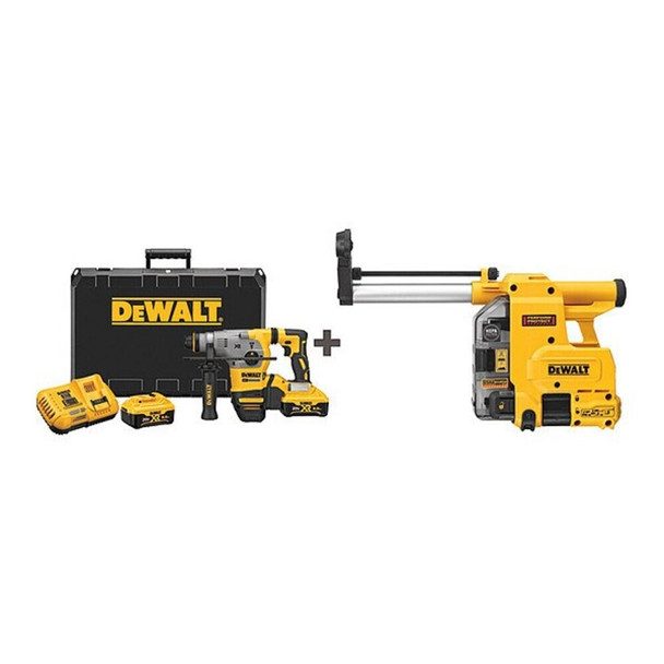 Dewalt DCH293R2/DWH304DH 20V MAX SDS Rotary Hammer Kit + Dust Extractor, Battery & Case