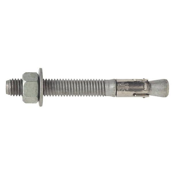 Dewalt 7726HD5-PWR Power-Stud- HD5 Wedge Anchor, 1/2" Dia., 7" L, Carbon Steel Galvanized, 25 PK