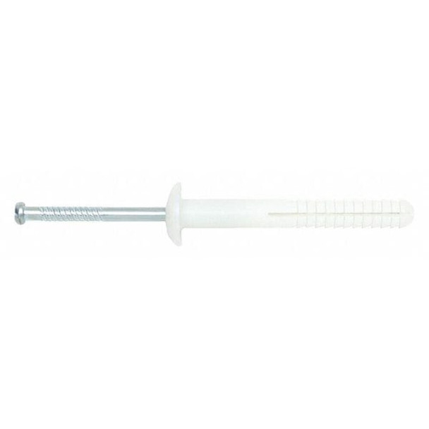 Dewalt 02513-PWR Nylon Nailin Nail Drive Anchor, 1/4" Dia., 3/4" L, Nylon Plain, 100 PK