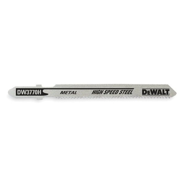 Dewalt DW3770-5 3" 14 TPI T-Shank Metal Cutting Cobalt Steel Jig Saw Blade, PK5
