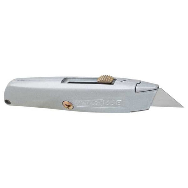 Stanley 10-099 6 in. General Purpose Metal Retractable Utility Knife with 3 Replacement Blades