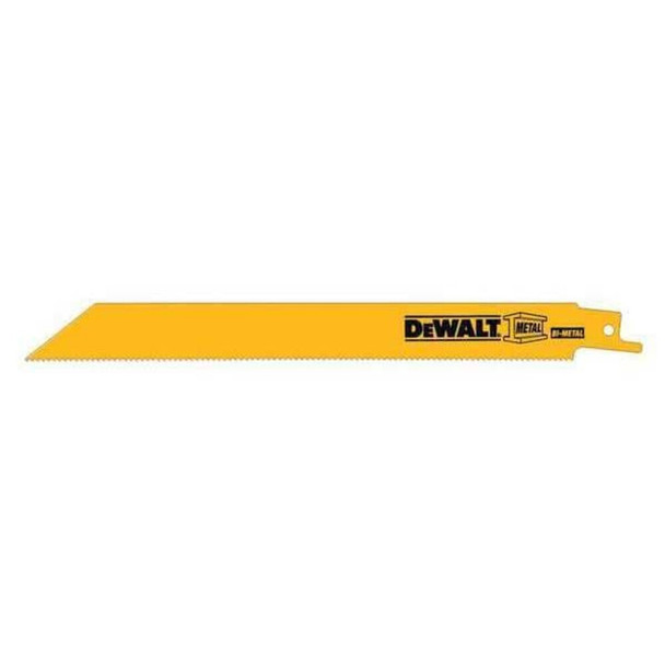 Dewalt DW4809B25 8" 14 TPI Straight Back Bi-Metal Reciprocating Blade (25 pack)
