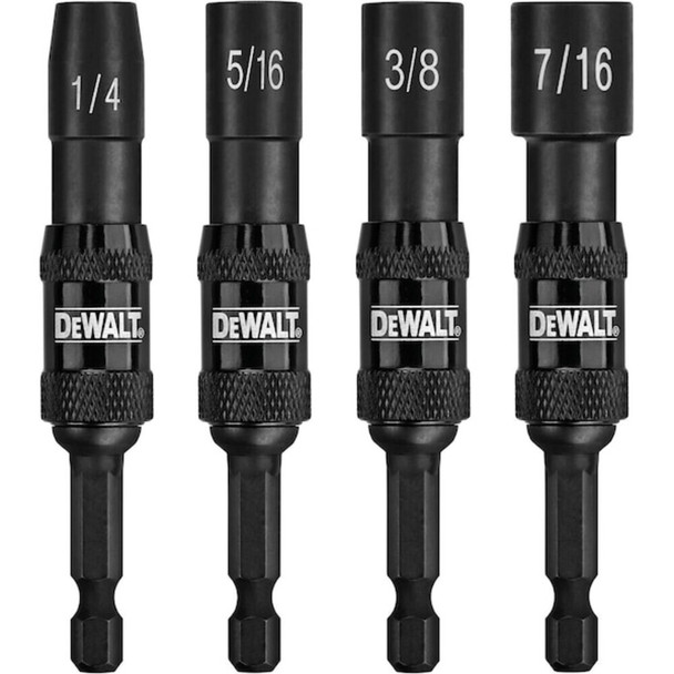 Dewalt DWPVTDRV 4 Pc. Pivoting Netsetters (1/4", 5/16", 3/8", 7/16") - IMPACT READY(R)
