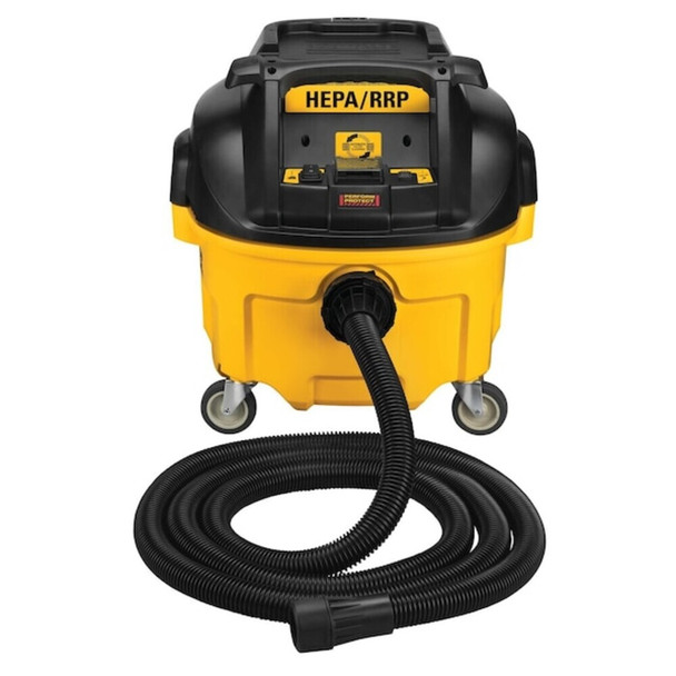 Dewalt DWV010 8 gal Dust Extractor, HEPA/RRP, Wet/Dry, 115 V AC, 1 1/4 in Hose Diameter