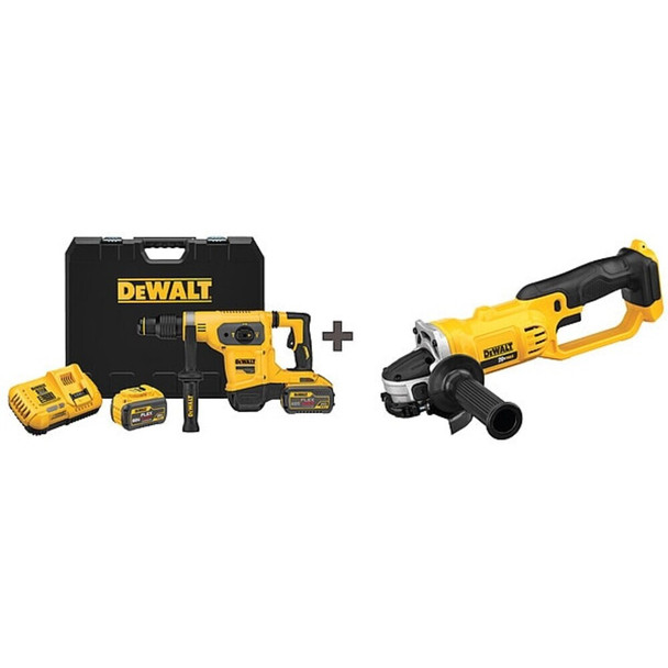 Dewalt DCH481X2/ DCG412B Cordless Rotary Hammer Kit, 60.0V, Voltage: 60.0
