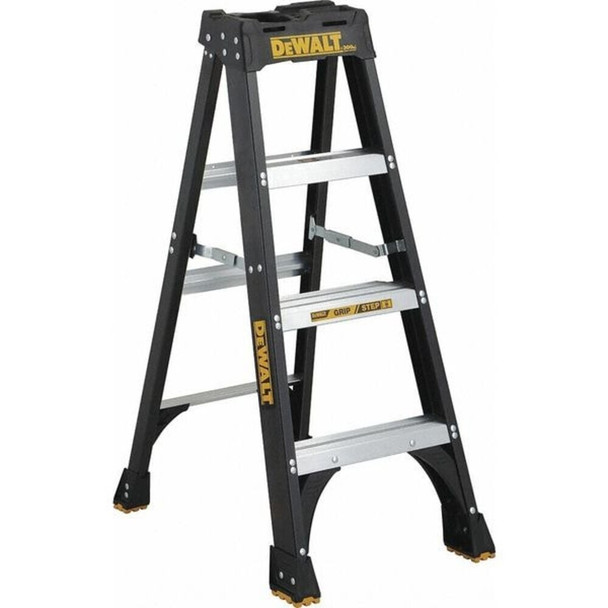 Dewalt DXL3010-04 4 ft Fiberglass Stepladder, 300 lb Capacity