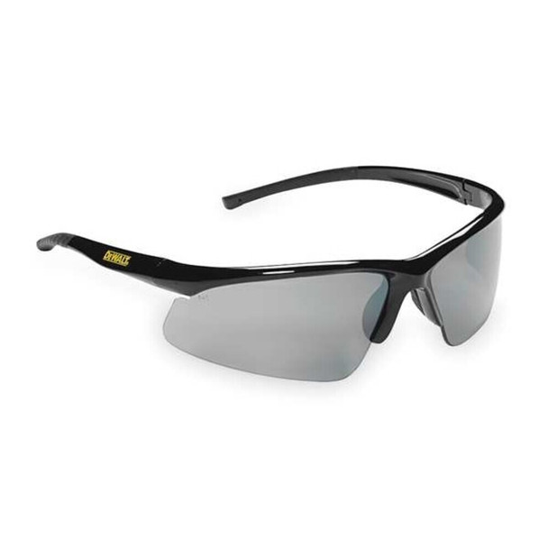 Dewalt DPG51-6 Radius, Safety Glasses, Anti-Scratch, Gray Mirror Lens, Black Frame, Full-Frame