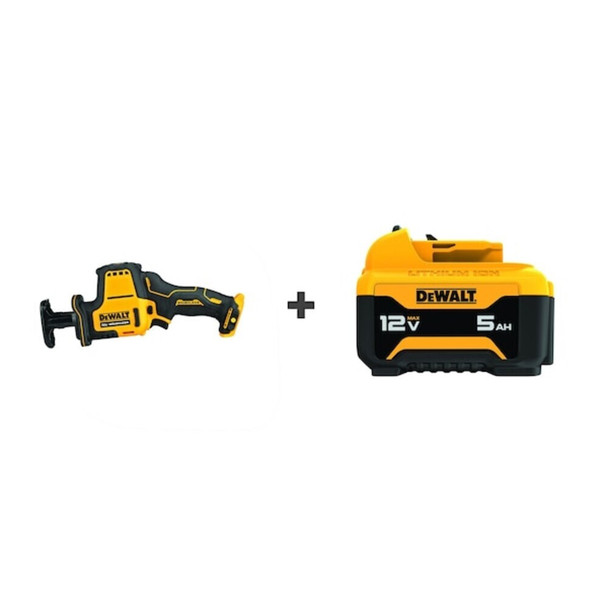Dewalt DCS312B / DCB126 Reciprocating Saw Kit, Cordless, Compact