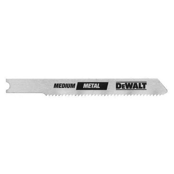 Dewalt DW3724H2 3" 18 TPI U-Shank Medium Metal Cutting Cobalt Steel Jig Saw Blade, PK2