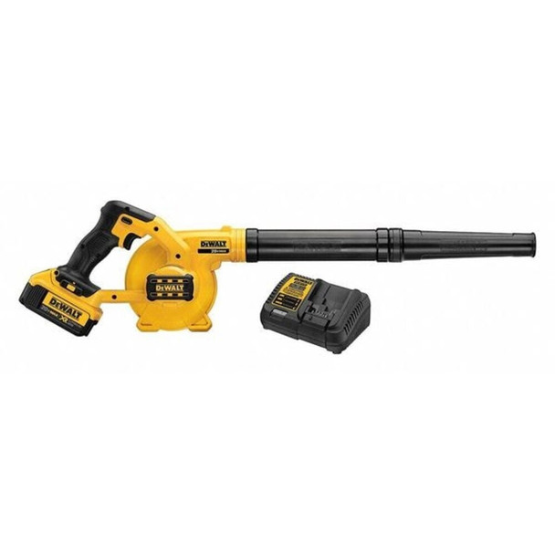 Dewalt DCE100M1 20V MAX 20 V Battery Powered Leaf Blower Kit, 100 cfm, 135 mph, Battery Included, 96 dBA