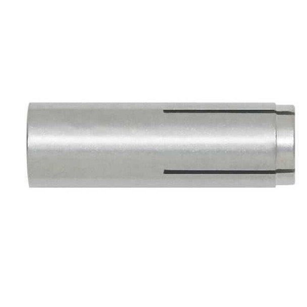 Dewalt 06224-PWR Steel Dropin Flush Embedment Anchor, 1/4" Dia, 1" L, 316 stainless steel Plain, 100 PK