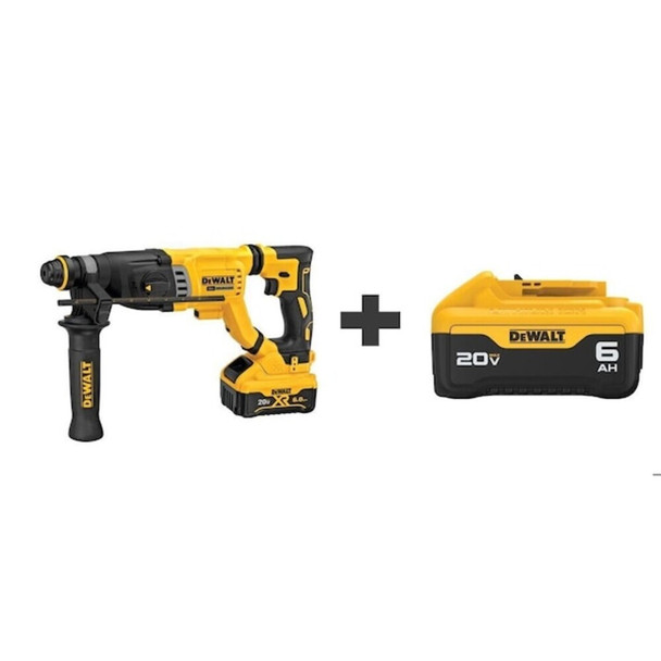 Dewalt DCH263R2/DCB206 20V MAX Cordless Rotary Hammer, Battery Included